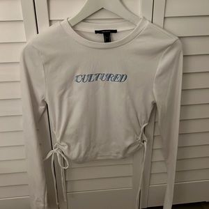 White shirt long sleeve if there are any questions please let me know